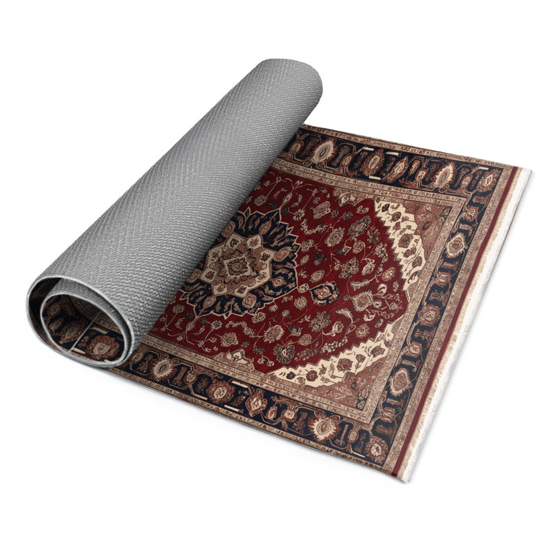 Turkish Black Indoor and Outdoor Area Rug, Rectangle 9' x 12'