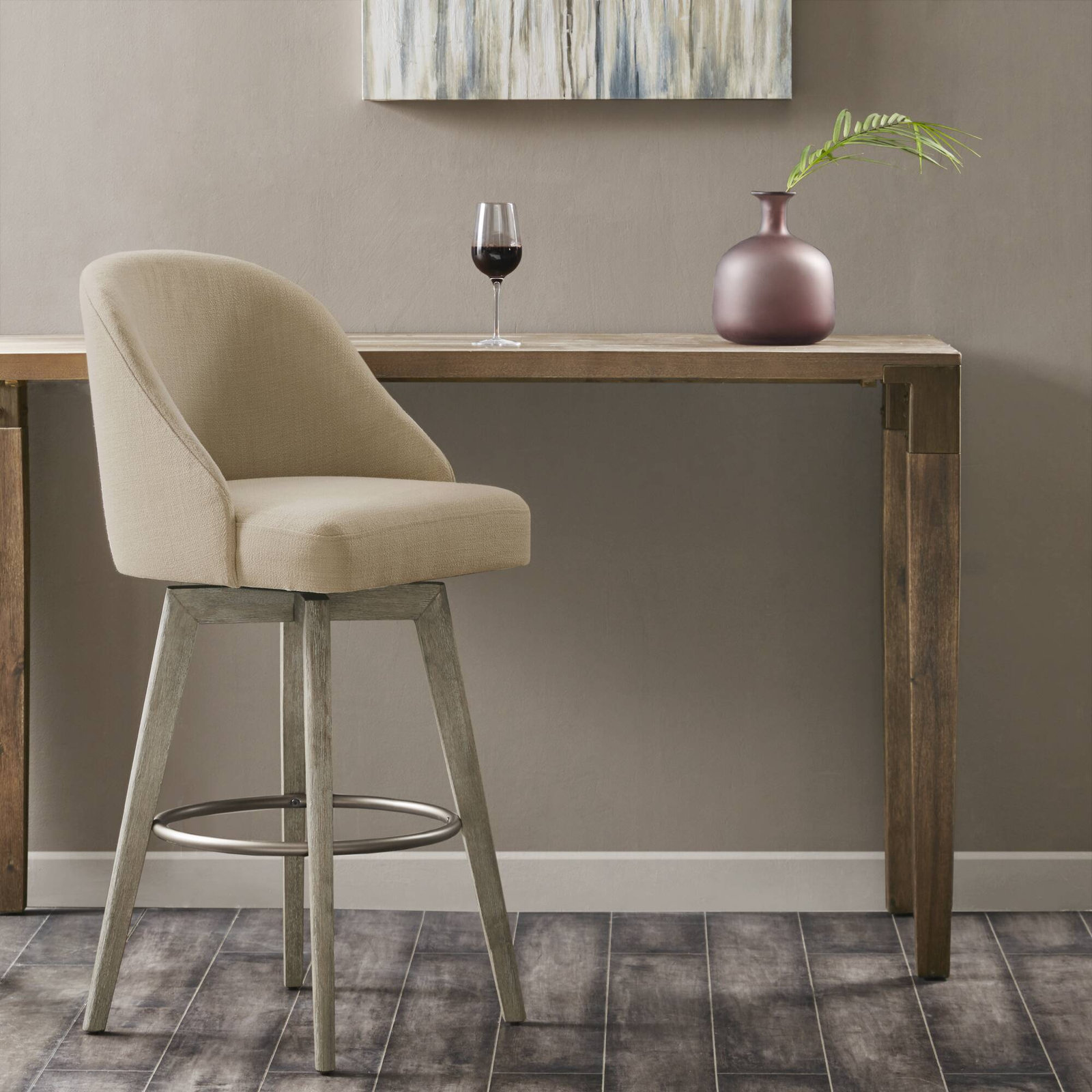 Pearce " Bar Stool, Sand, 1, Bar Stool (30” Seat Height)