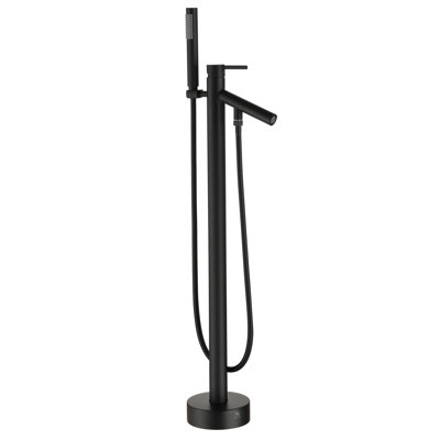 1 Handle Floor Freestanding Tub Filler with Diverter