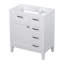 Meuble-lavabo moderne, armoire de salle de bain avec tiroirs et structure en bois-2131294009
