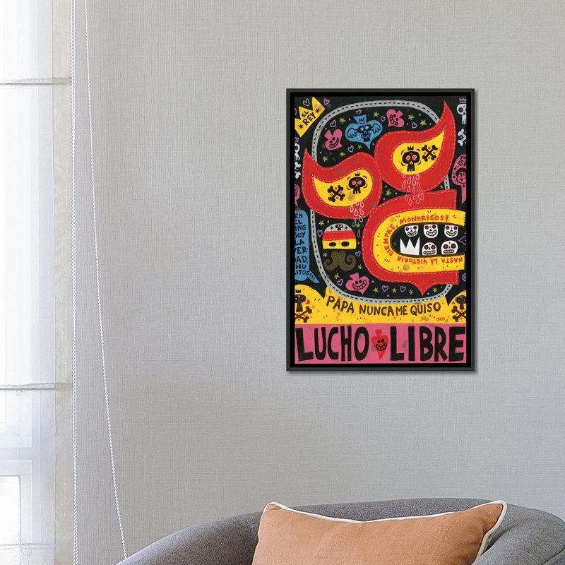 « el fuerte », reproduction sur toile, H 60 po x l 40po x P 1,5 po, Toile encadrée noire, Pas de tapis