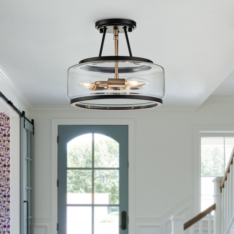 Akima Glass Semi Flush Mount