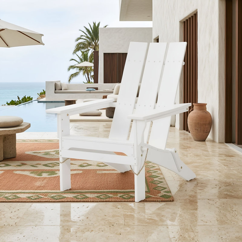Chaise pliante en bois, Blanc