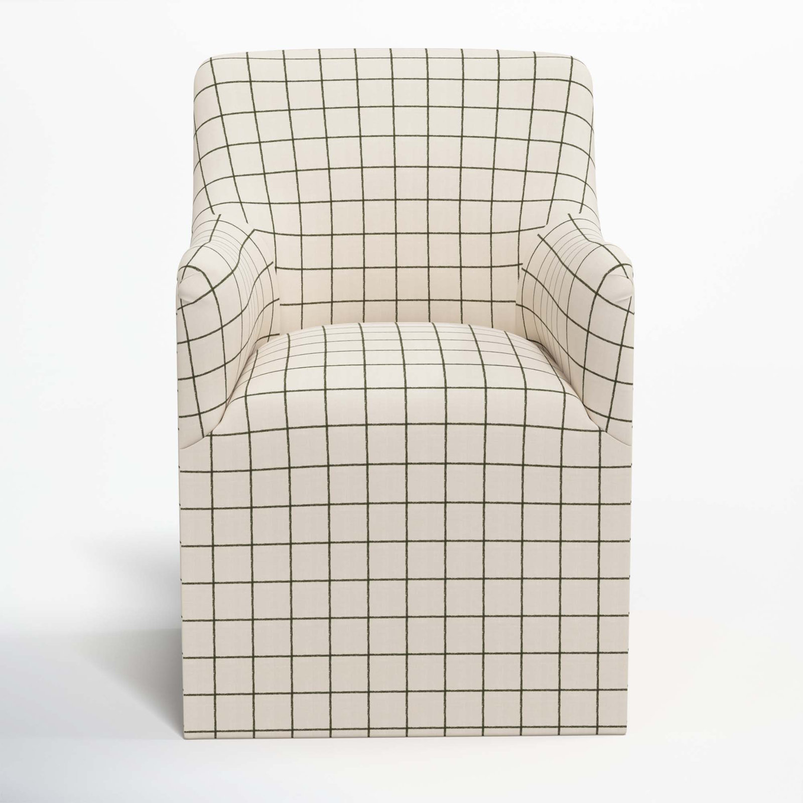 Howth Dining Armchair, Line Tattersall Green