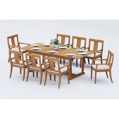 Osborne Outdoor - Piece Teak Dining Set
