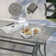 Mongeon Rectangular 84" Long Aluminum Dining Set with Cushions
