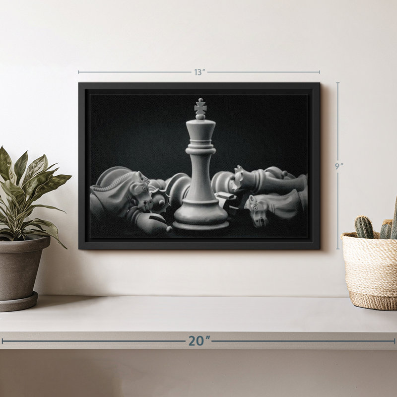«Chess King Wall Art», H 9 po x l 13 po