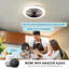 Ventilateur de plafond standard à DEL 20,5 po avec télécommande et ensemble d'éclairage inclus Sandee-2050267154