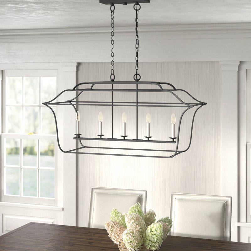 Lark 5 - Light Kitchen Island Pendant, Royal Ebony