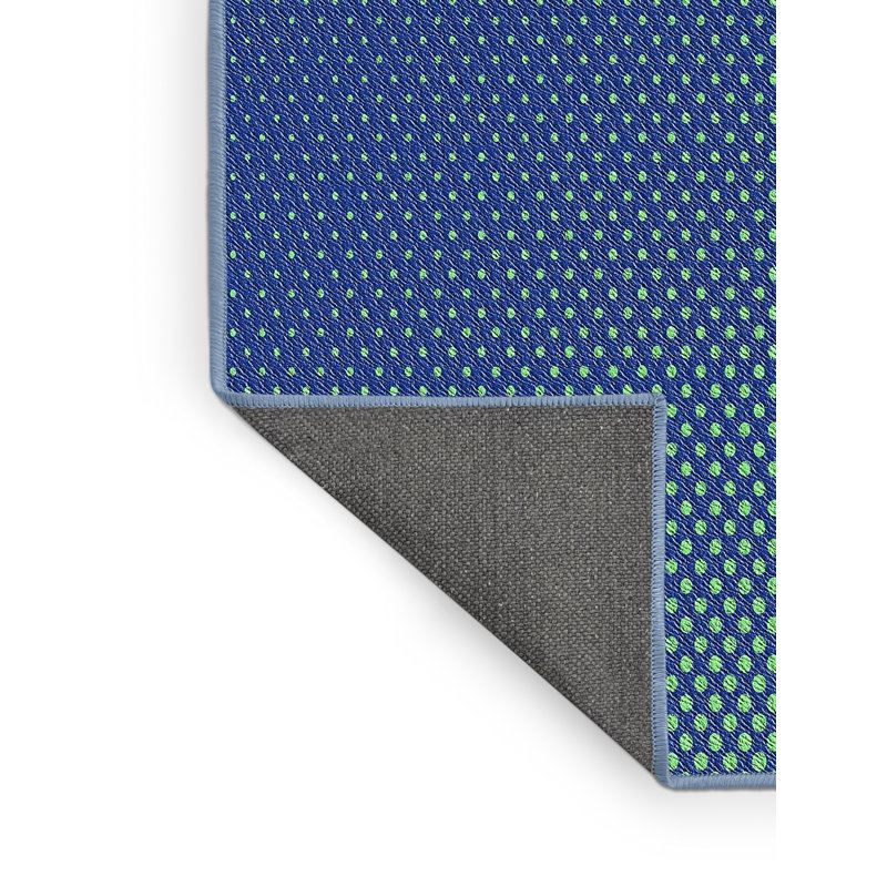 Tissé à la machine à partir de laine et de polyester gris/vert/jaune Tapis décoratif, Rectangle 6 pi x 9 pi