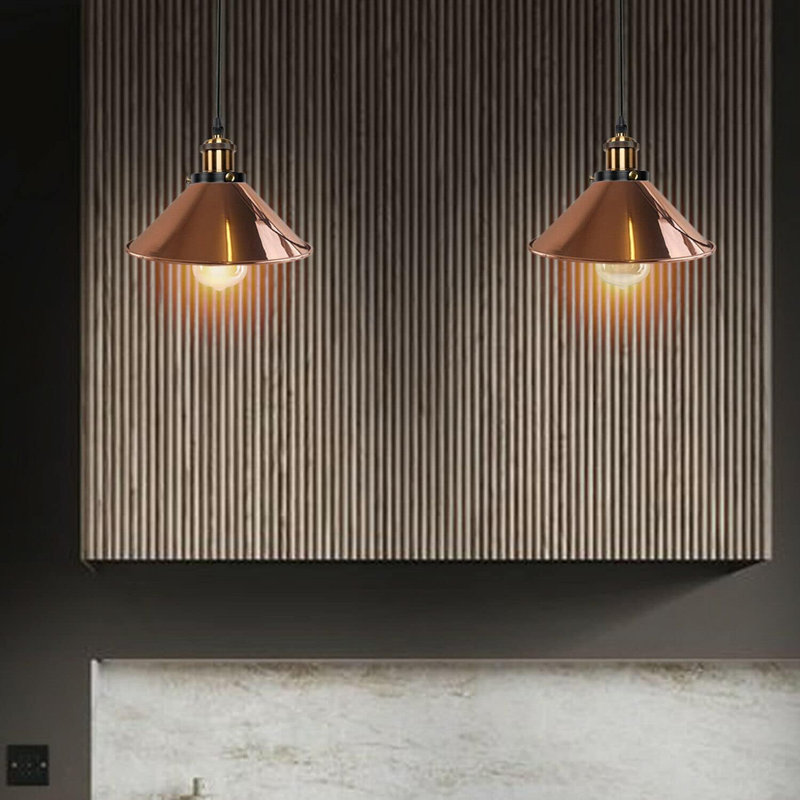 Lofton 2 - Light Gold Cluster Pendant, Rose Gold