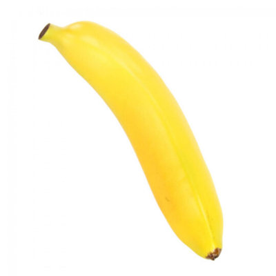 Fruit artificiel jaune banane