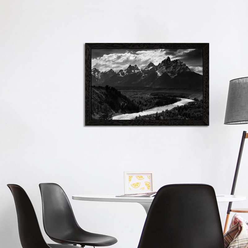 Ansel Adams - Print on Canvas, 66.04 cm H x 45.72 cm W, Black Framed