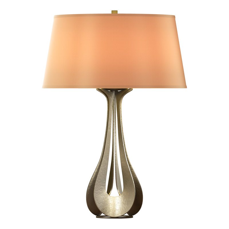 Lino 25.3" Table Lamp, Flax, Soft Gold