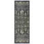 Tapis intérieur lavable à la machine de style marocain noir crème Samira Tanis Anthracite-38616955