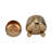 Aedin Set Of 2 9/11" Round Metal Planters With Ball Feet-97751600