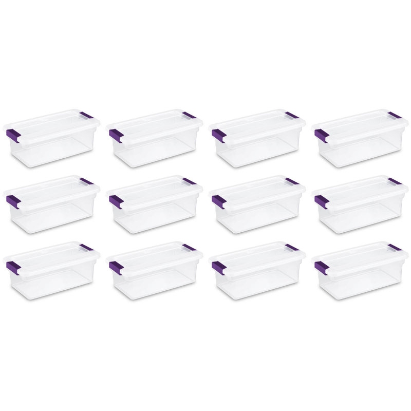 Sterilite Clear View Storage Container Tote w/ Latching Lid