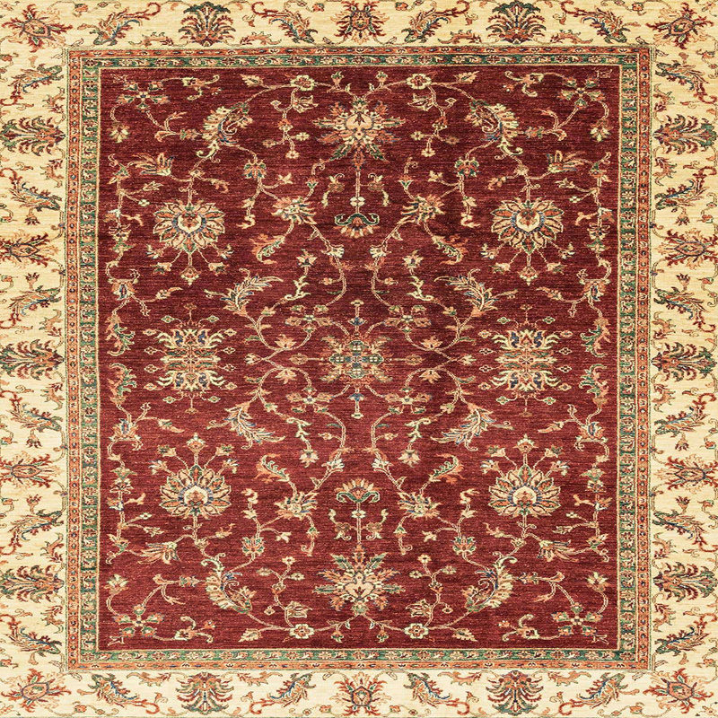 Tapis abstrait moderne 3241, Carré 6 pi
