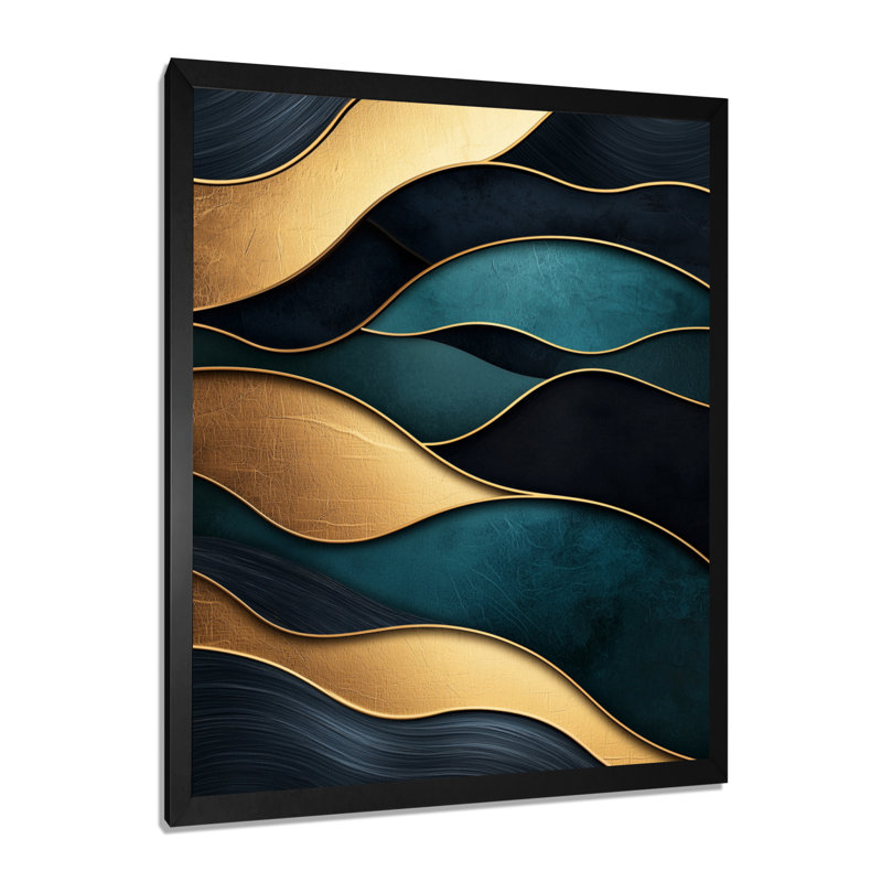Ramsel - Abstract Canvas Prints, Noir, H 20 po x l 12 po, Reproduction encadrée d'une seule photo