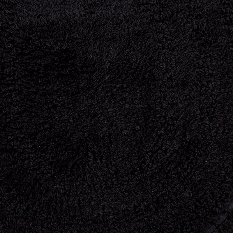 Lisk Circle Bath Rug, Black