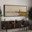 «Rustic Countryside Quiet Riverbank Classic Landscape», reproduction d'art sur toile-111665160-98042342