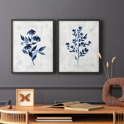 Reproduction encadrée Wild Indigo I-Premium - prêt à être accroché - aucun clou requis - aucun clou requis