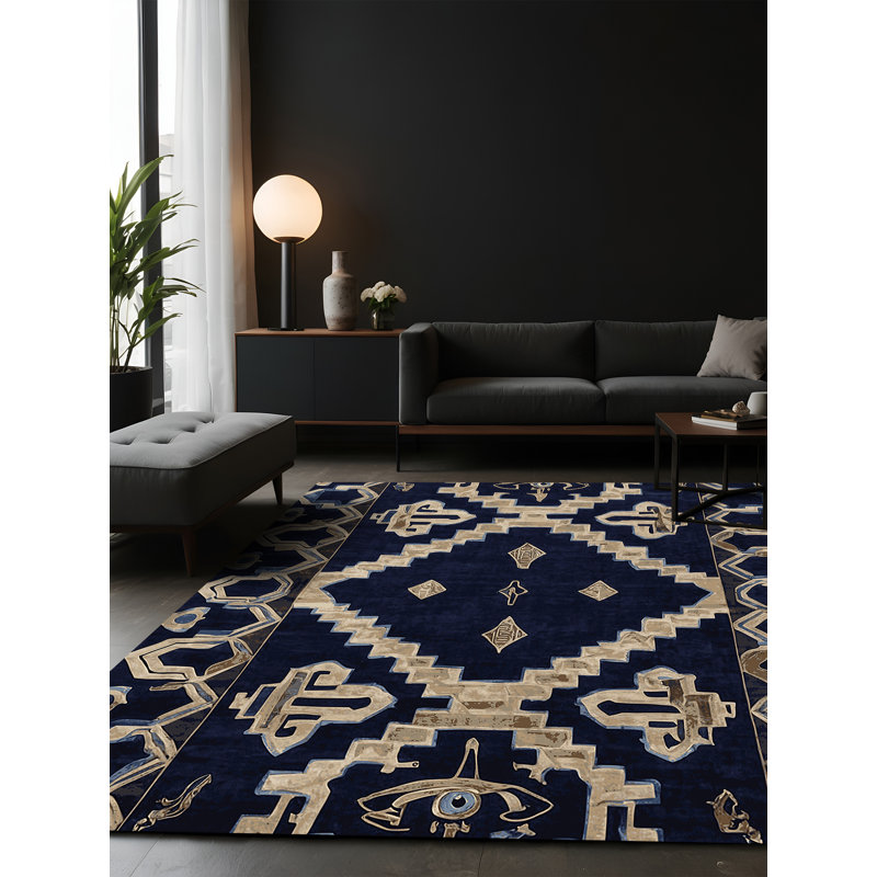 Tapis gris soyeux et moelleux, Carré 3 pi