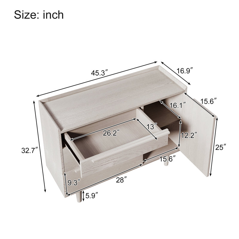 Lazarina 45.31'' Sideboard