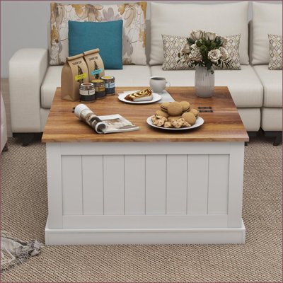 Table basse à plateau relevable en marbre noir avec pieds en verre trempé, facile à nettoyer et amp; Gain de place pour le salon