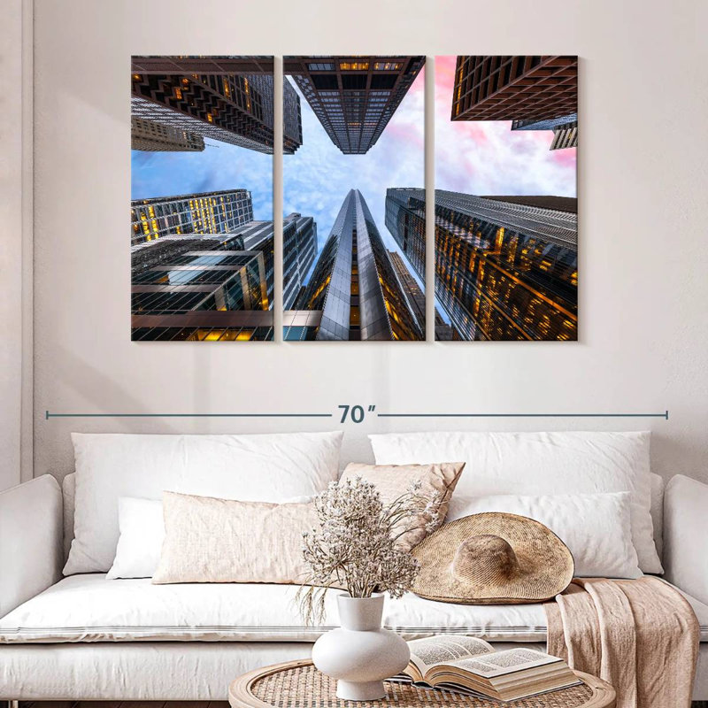 Lilie Chicago High Rises, 32" H x 50" W