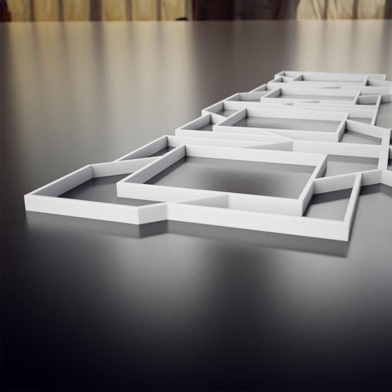 Panneaux muraux Monument, H 7,375 po x l 7,375 po x P 0,375 po