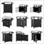 Chariot grill 39,5 "avec armoire de rangement