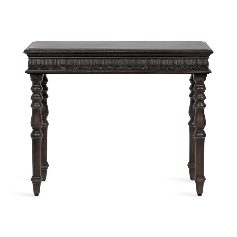 Charyn 36'' Solid Wood Console Table, Dark Brown