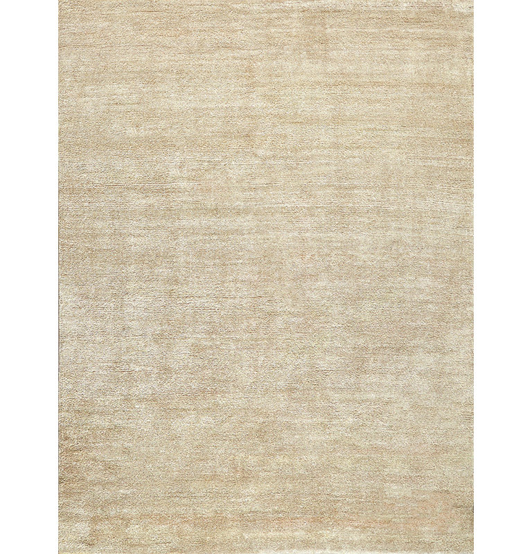 Plush Area Rug in Gold/Gray, Rectangle 10' x 14'