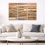 Brown Wood Texture - ensemble de 3 reproductions sur toile flottantes