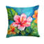 Coussin Hawaii, Hibiscus à l'aquarelle-114457431