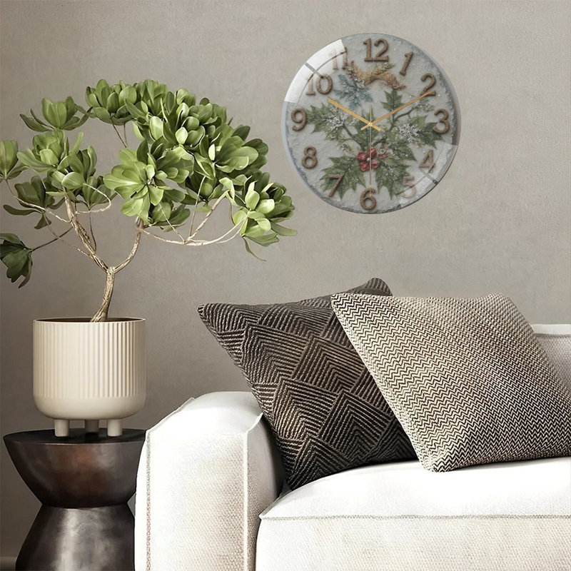 Horloge murale 12 po Snowy