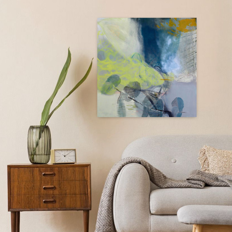 Clearing Space, art contemporain abstrait, H 24 po x l 24 po
