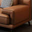 Canapé modulaire orange en cuir véritable-538593706-538593719
