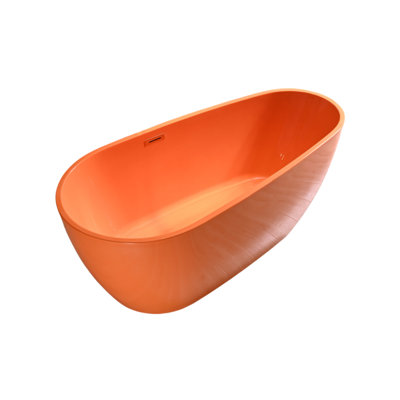 63'' x 29.5'' Freestanding Acrylic Bathtub