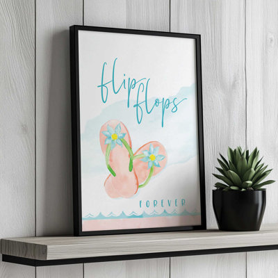 Flip Flops Forever by Mollie B. Art Print