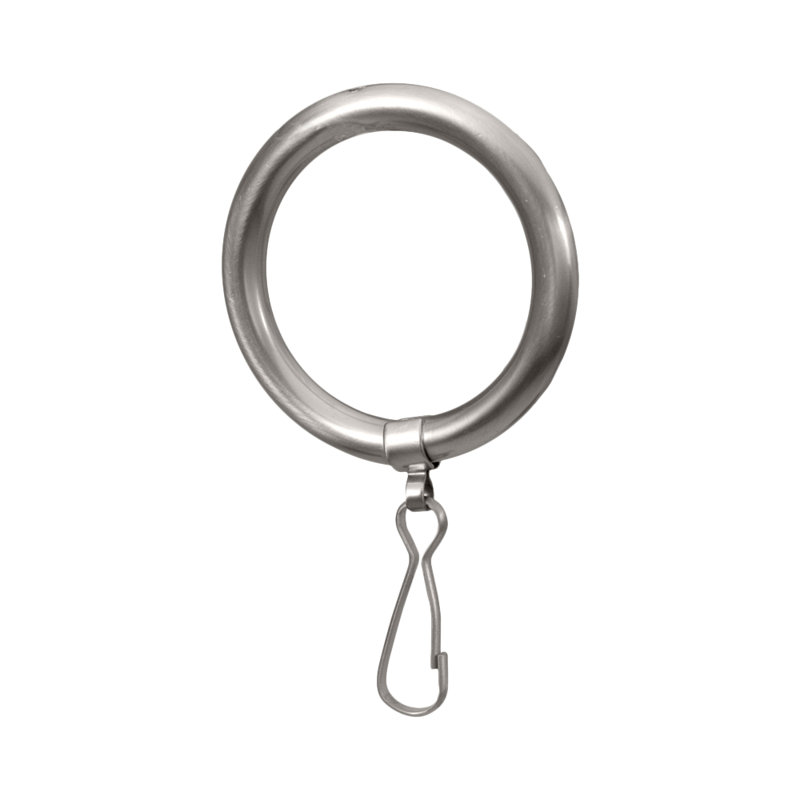 Anneaux de rideau de douche en métal, Chrome