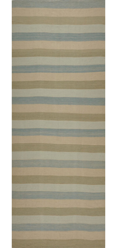 Hand Woven Striped Area Rug