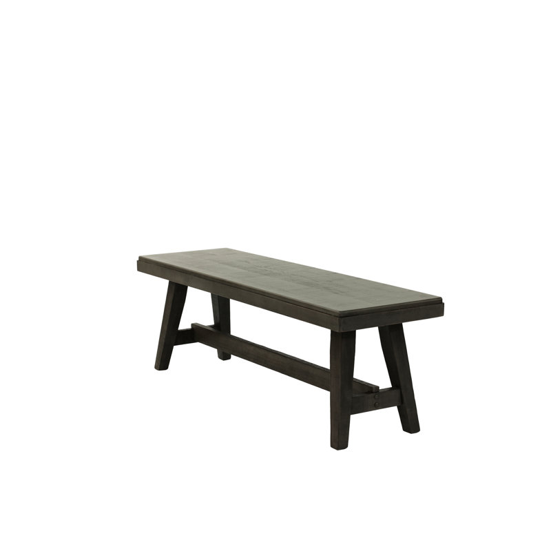 Contemporary Style 1Pc Dining Bench Grey Color Wooden Seat Dining Room Bench