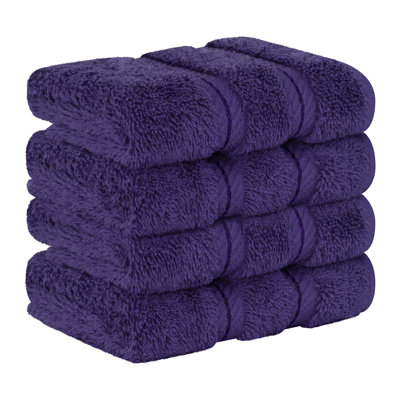 Darcelle 100% Cotton 4-Piece Turkish Washcloth Set