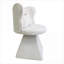 Fauteuil de chambre pivotant 30 po à siège simple pivotant et dossier papillon en velours blanc doux-966364007