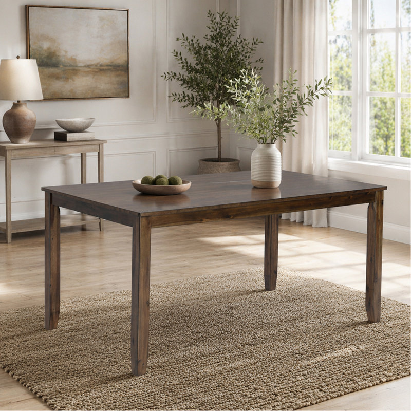 Wooden Dining Rectangular Table, Kitchen Table For Small Space, 4 Person Dining Table, Walnut
Only The Table