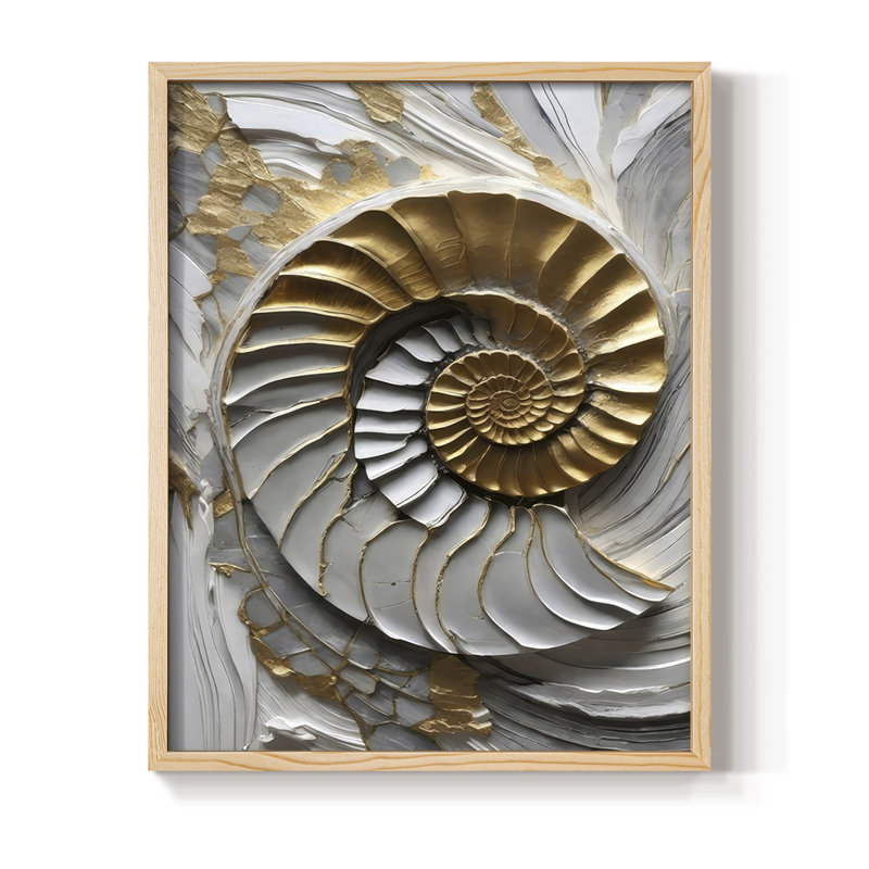 «Plaster Dreams IV», reproduction encadrée - bois massif, Naturel, H 21 po x l 17 po