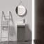Ensemble de meuble-lavabo simple 17,99 po avec plateau en résine Quennie