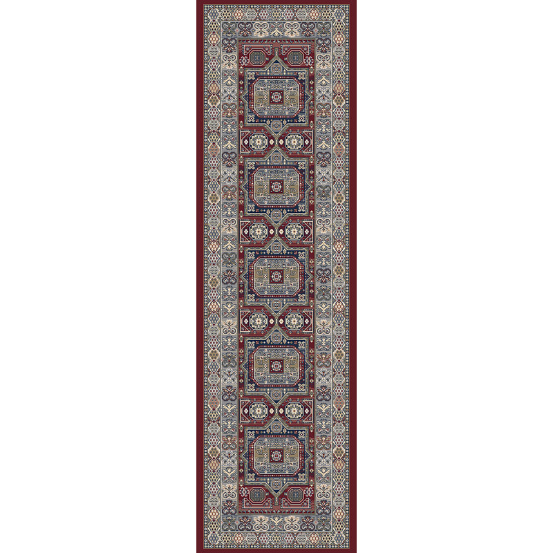 Tapis de zone rouge oriental Attell, Tapis de couloir : 2 pi 2 po x 7 pi 7 po